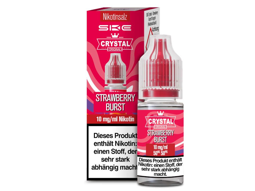 SKE - Crystal - Strawberry Burst - Nikotinsalz Liquid 10 mg/ml