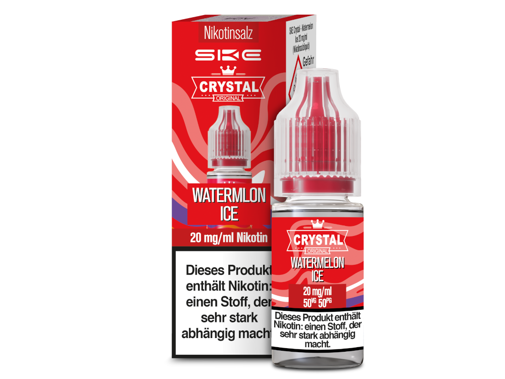 SKE - Crystal - Watermelon Ice - Nikotinsalz Liquid 20 mg/ml 300er Packung