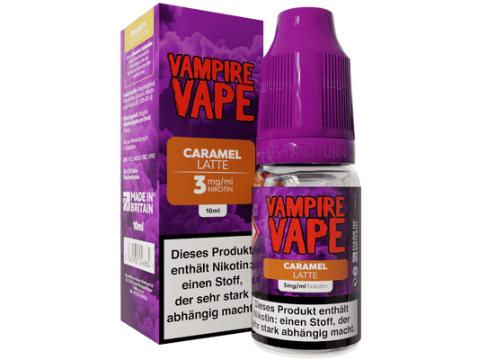 Vampire Vape - Dessert Collection - Caramel Latte E-Zigaretten Liquid 3 mg/ml 10er Packung