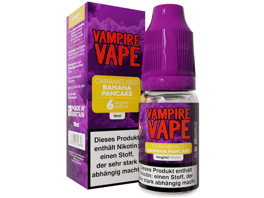Vampire Vape - Dessert Collection - Caramelised Banana Pancake E-Zigaretten Liquid 6 mg/ml 10er Packung