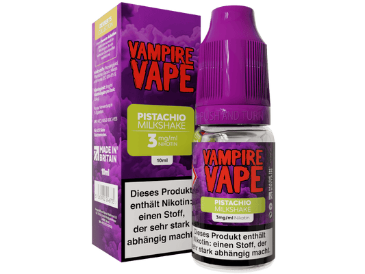 Vampire Vape - Dessert Collection - Pistachio Milkshake E-Zigaretten Liquid 3 mg/ml 10er Packung