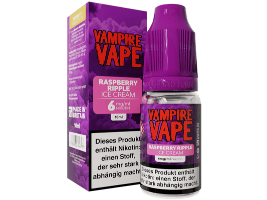 Vampire Vape - Dessert Collection - Raspberry Ripple Ice Cream E-Zigaretten Liquid 6 mg/ml