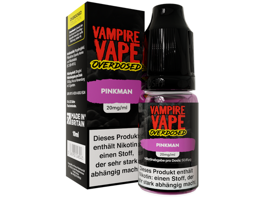 Vampire Vape - Overdosed - Pinkman - Nikotinsalz Liquid 20 mg/ml 10er Packung