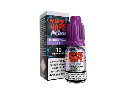 Vampire Vape - Purple Craze Ice - Nikotinsalz Liquid 10 mg/ml