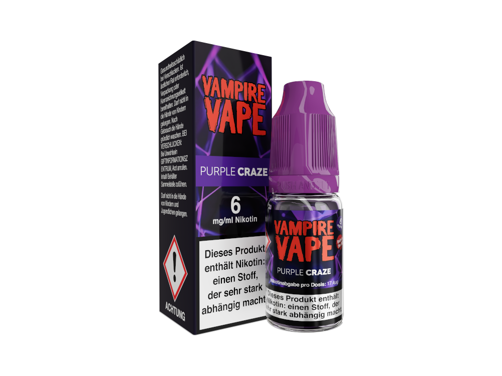 Vampire Vape - Purple Craze E-Zigaretten Liquid 6 mg/ml 10er Packung