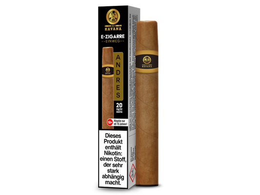 XOHAVANA - Einweg E-Zigarre - Andres 20 mg/ml 10er Packung